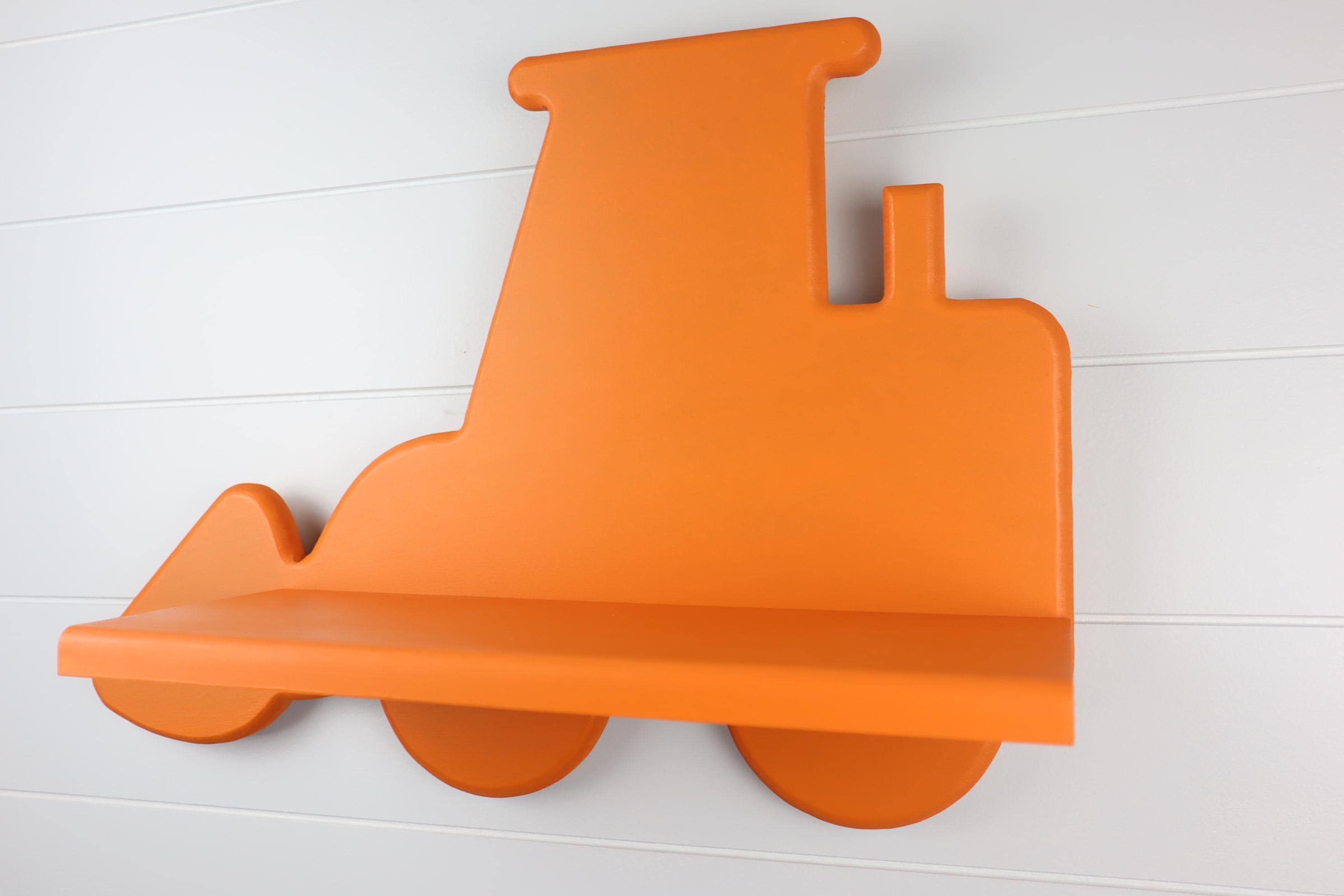 Hand Crafted Tractor Shelf for Children's Room, MDF and Solid Wood Construction