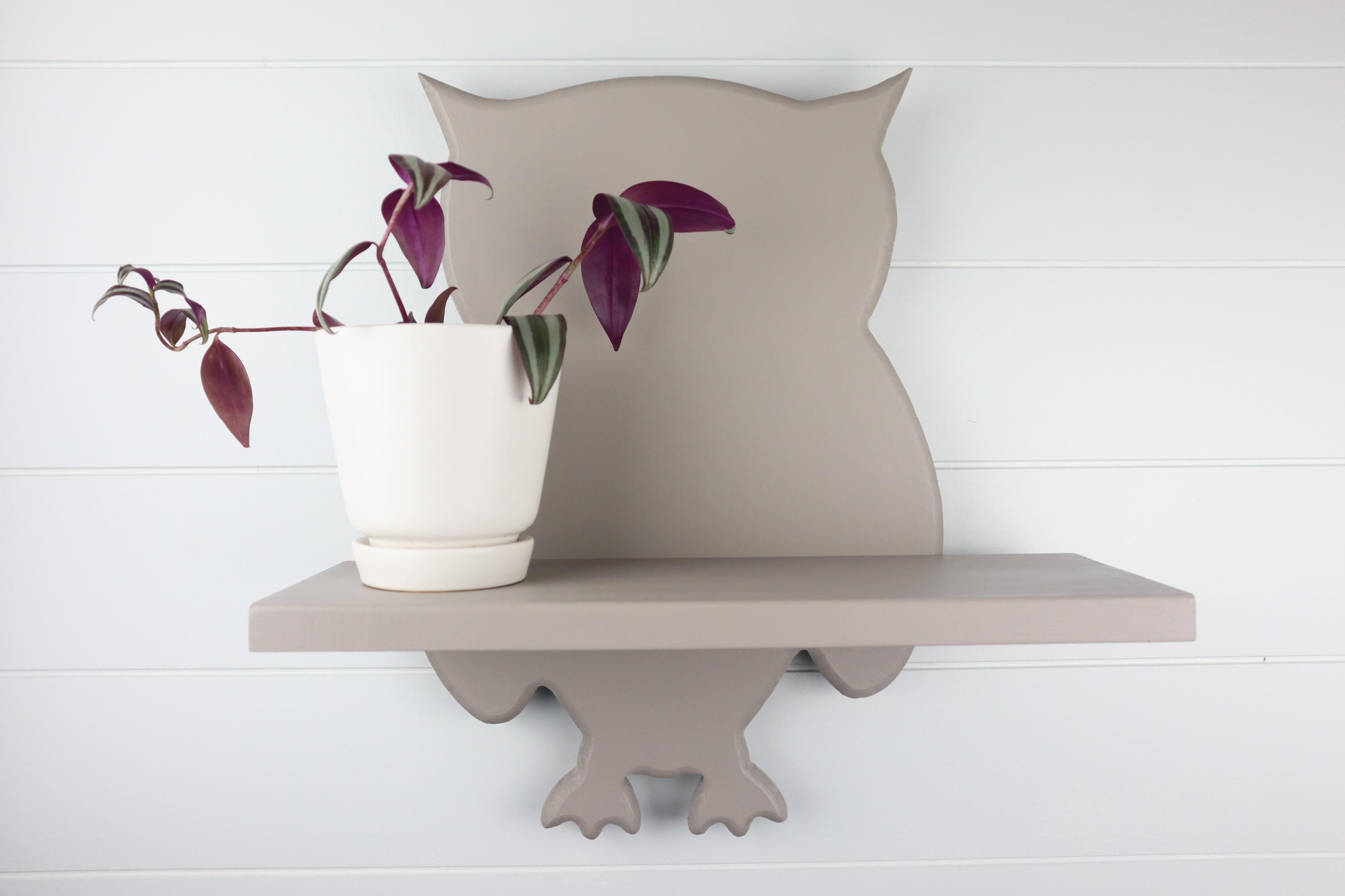 Hand-Crafted Owl Shelf: MDF and Solid Wood Children's Decor
